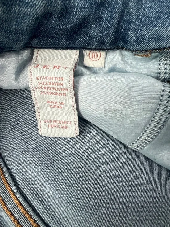 7 For All Mankind JEN 7 Women’s Cropped Skinny Jeans Blue Stretchy Denim Size 10 - Picture 6 of 9